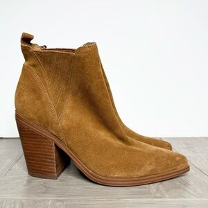 Marc Fisher Gadri Brown Suede Pointy Toe Bootie 9M